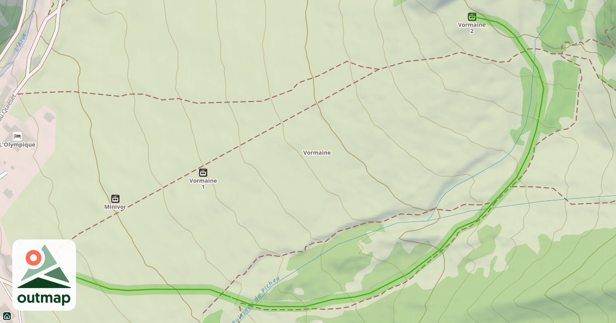 Map of La Moraine