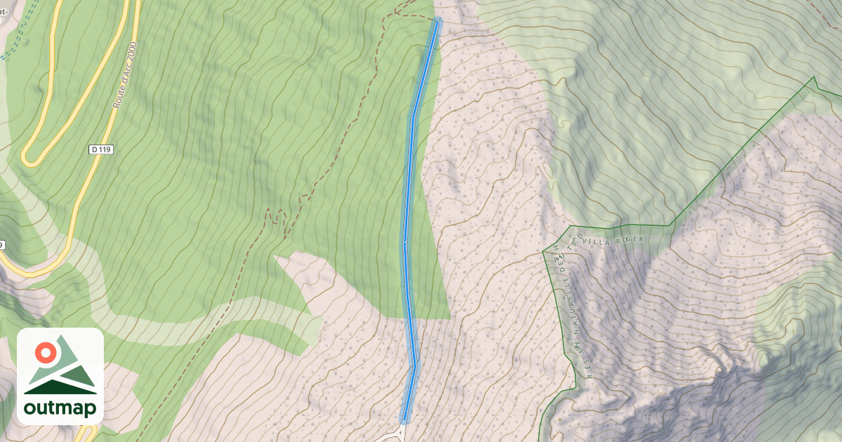 Map of Aiguille Rouge