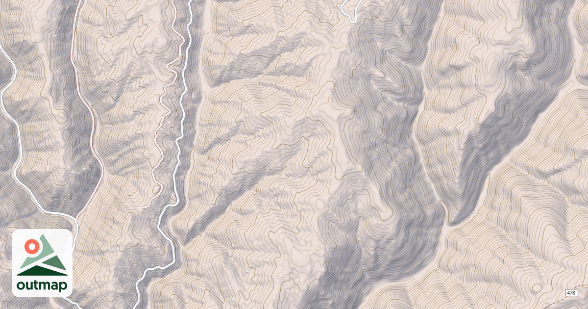 Map of LAUNDRY RIDGE