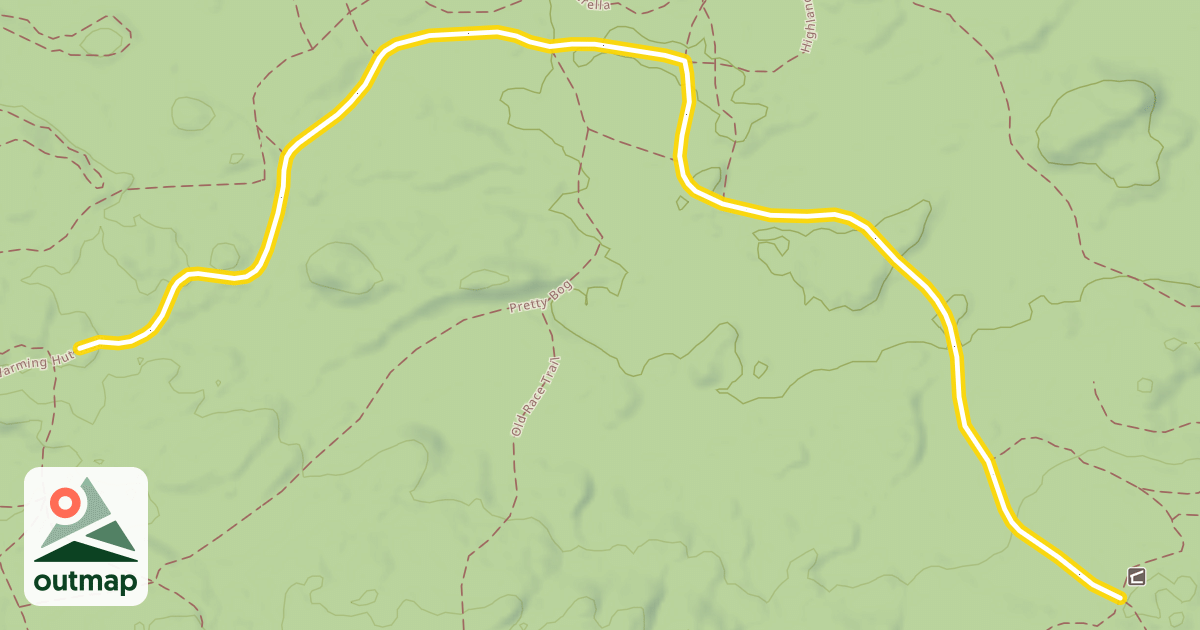Map of Warming Hut Trail