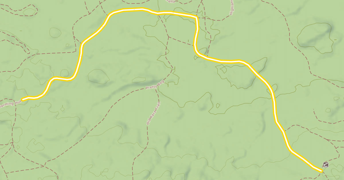 Map preview of Warming Hut Trail
