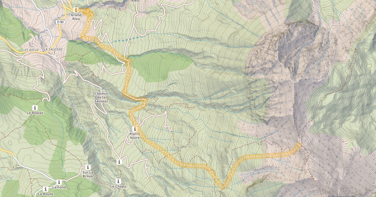 Map preview of Col d'Émy — Albiez-Montrod