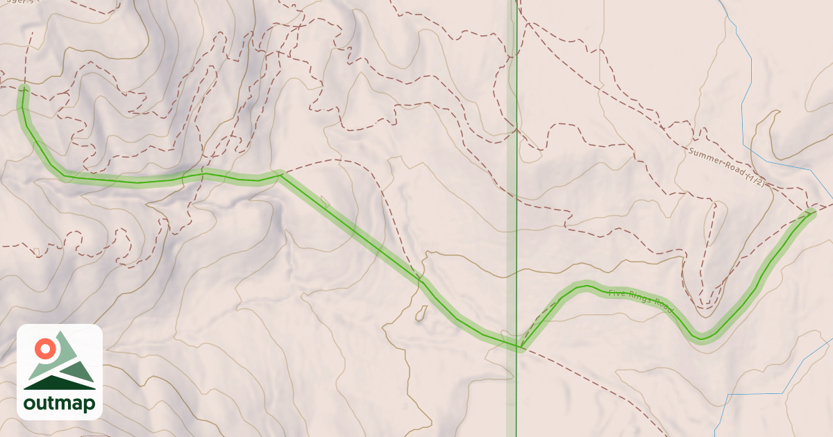 Map of Five Rings Road