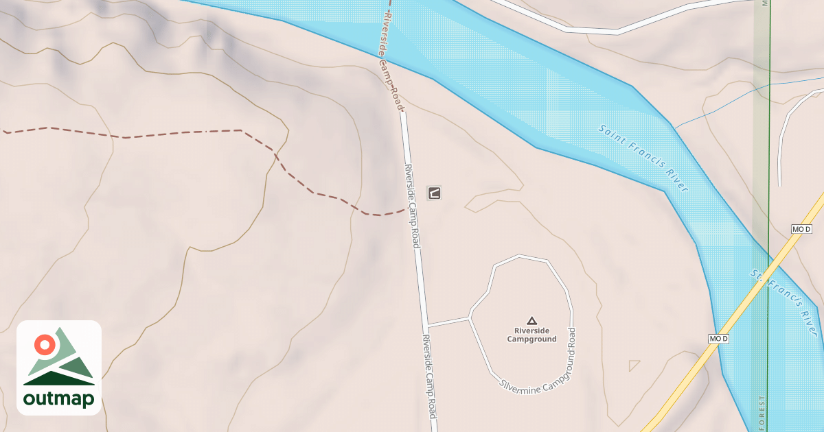 Map of RIVERSIDE PARKING