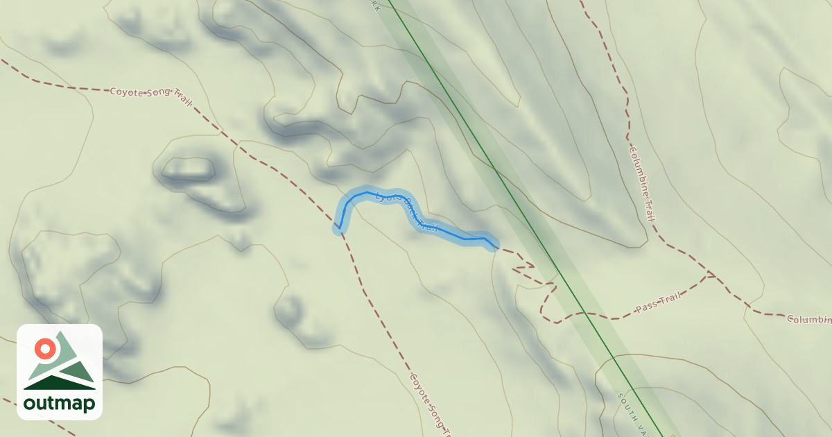 Map of Lyons Back Trail