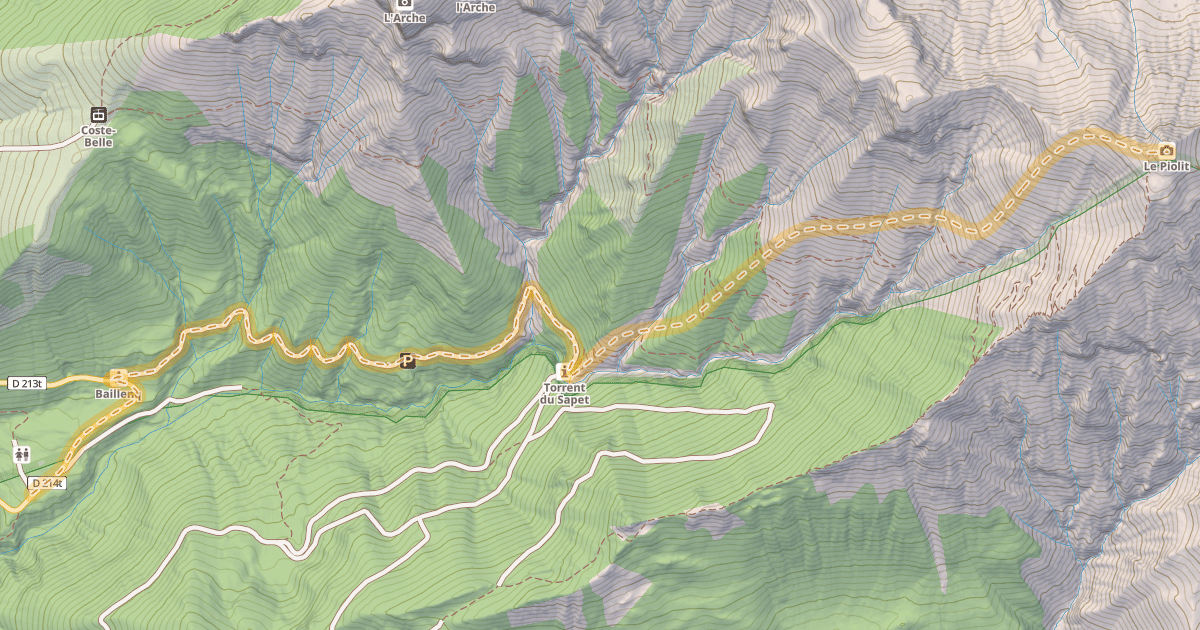 Map preview of Le Piolit — Maison forestière du Sapet