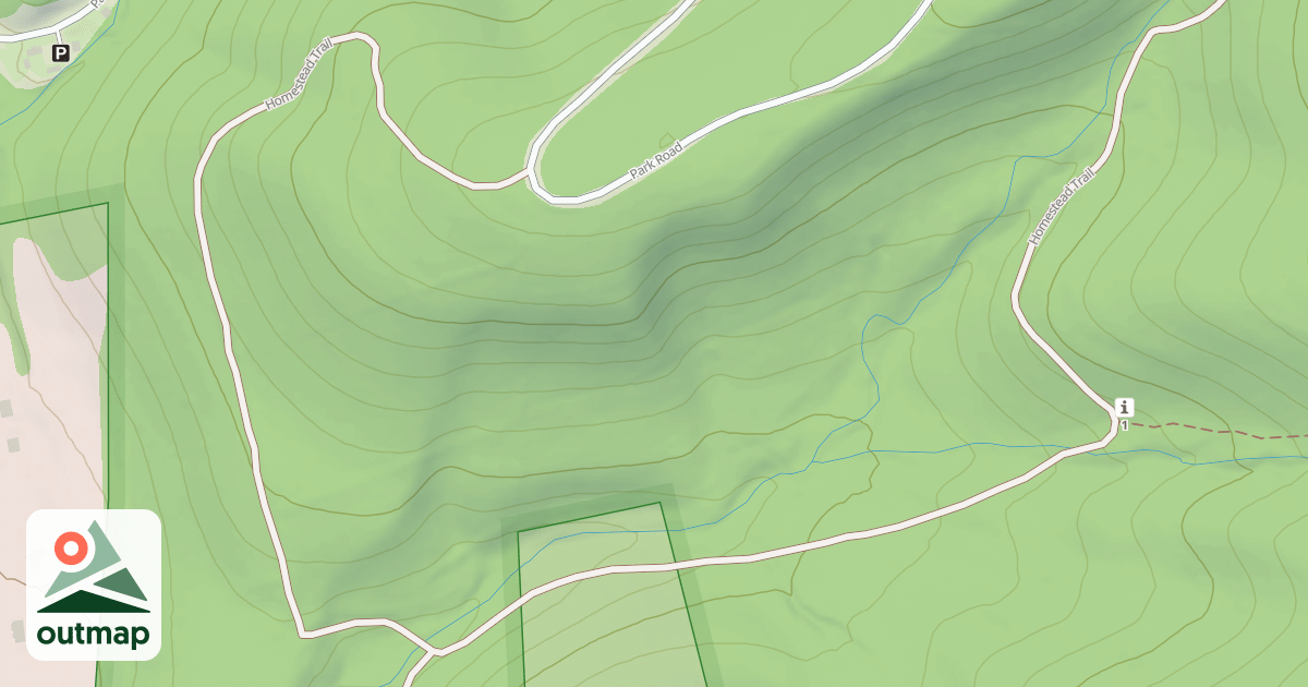 Map of Blue Knob State Park Trails