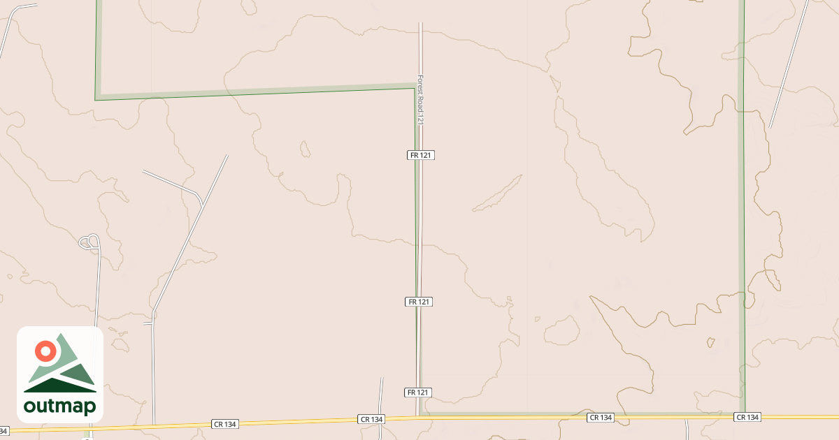 Map of ROAD 121