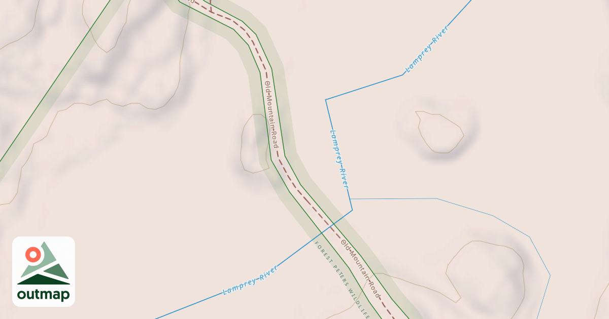 Map of NALMC Trail/Old Mountain RD