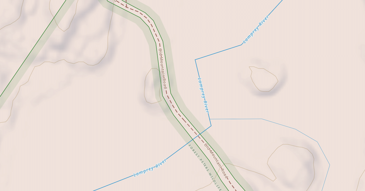 Map preview of NALMC Trail/Old Mountain RD