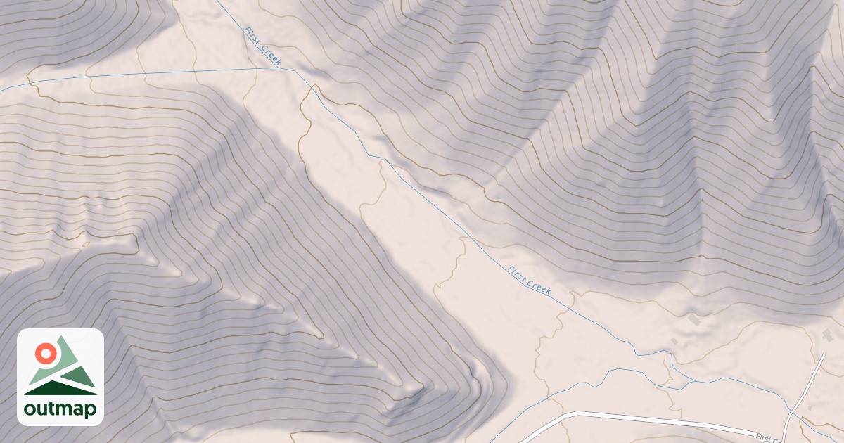 Map of FIRST CREEK ROAD
