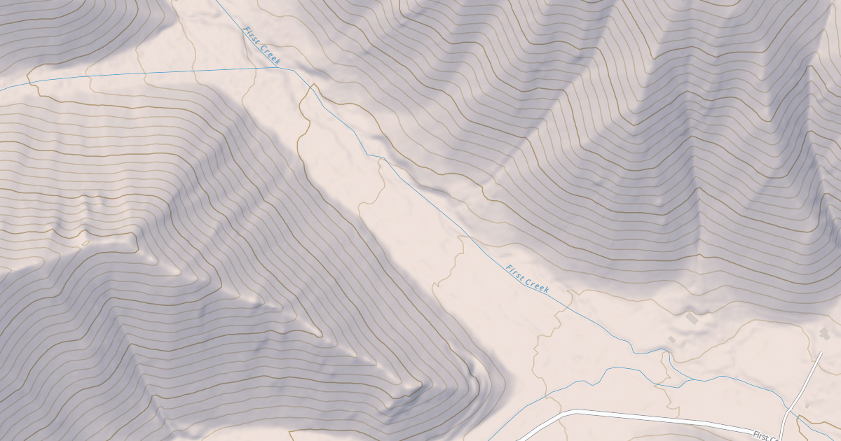 Map preview of FIRST CREEK ROAD