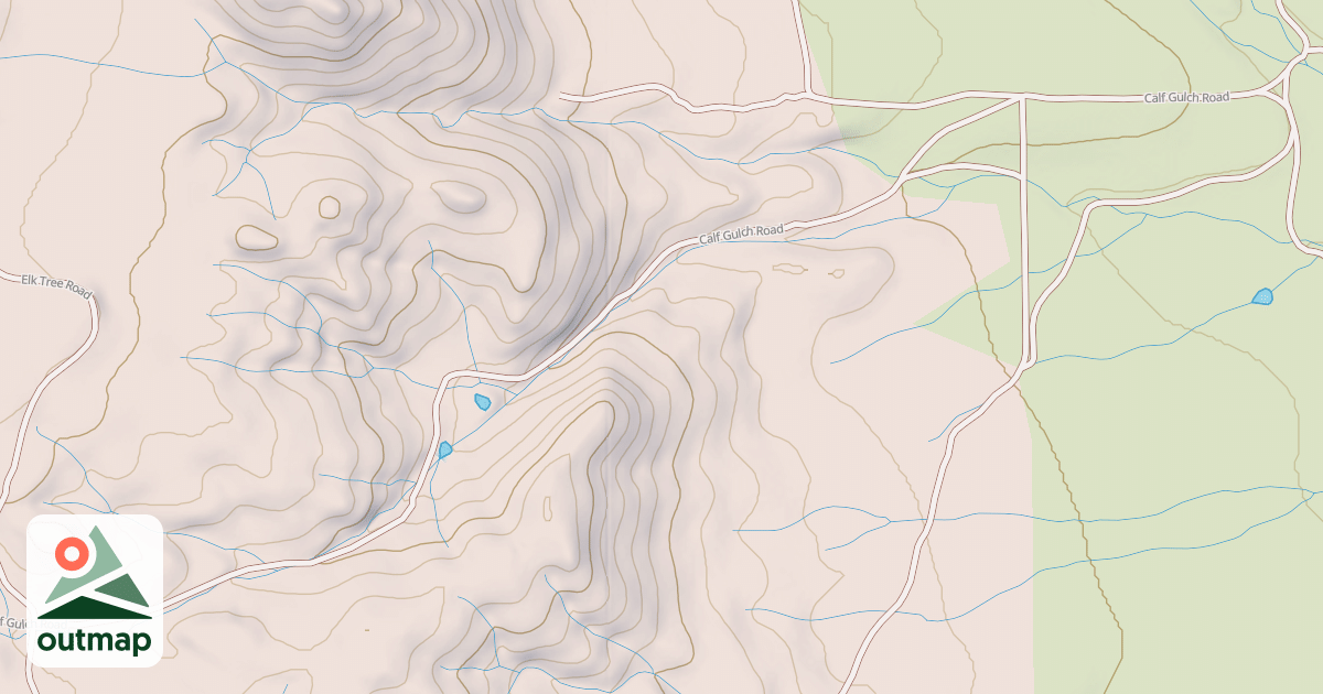 Map of BULL GULCH CUTOFF