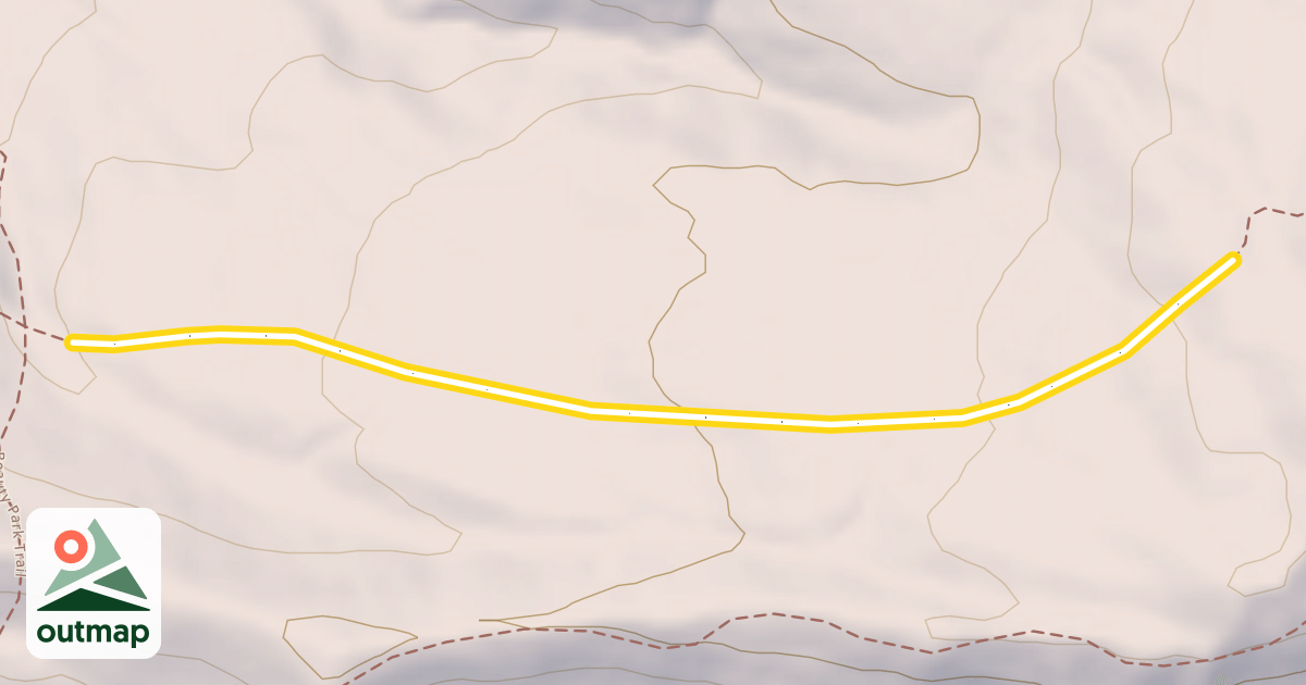 Map of Papoose Creek Road Snowmobile Trail