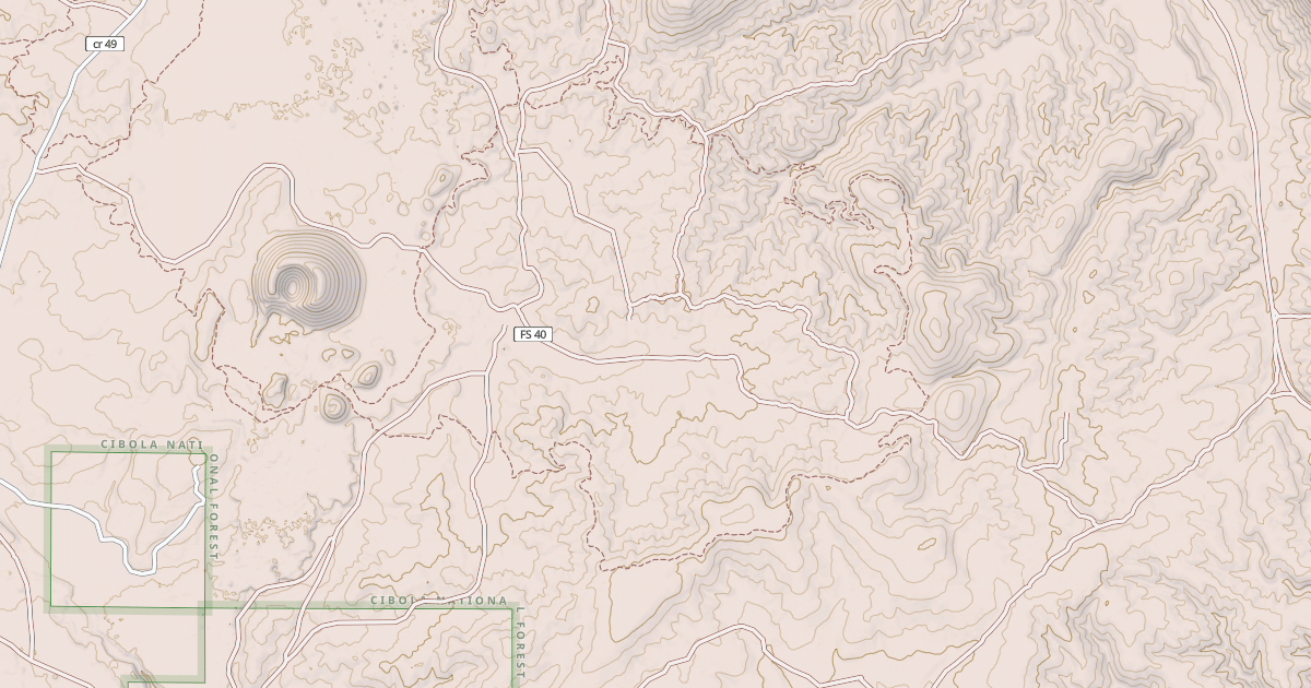 Map preview of USFS National Forest System Roads {6E96FA62-1D83-4181-ACD4-F2BAA0745123}