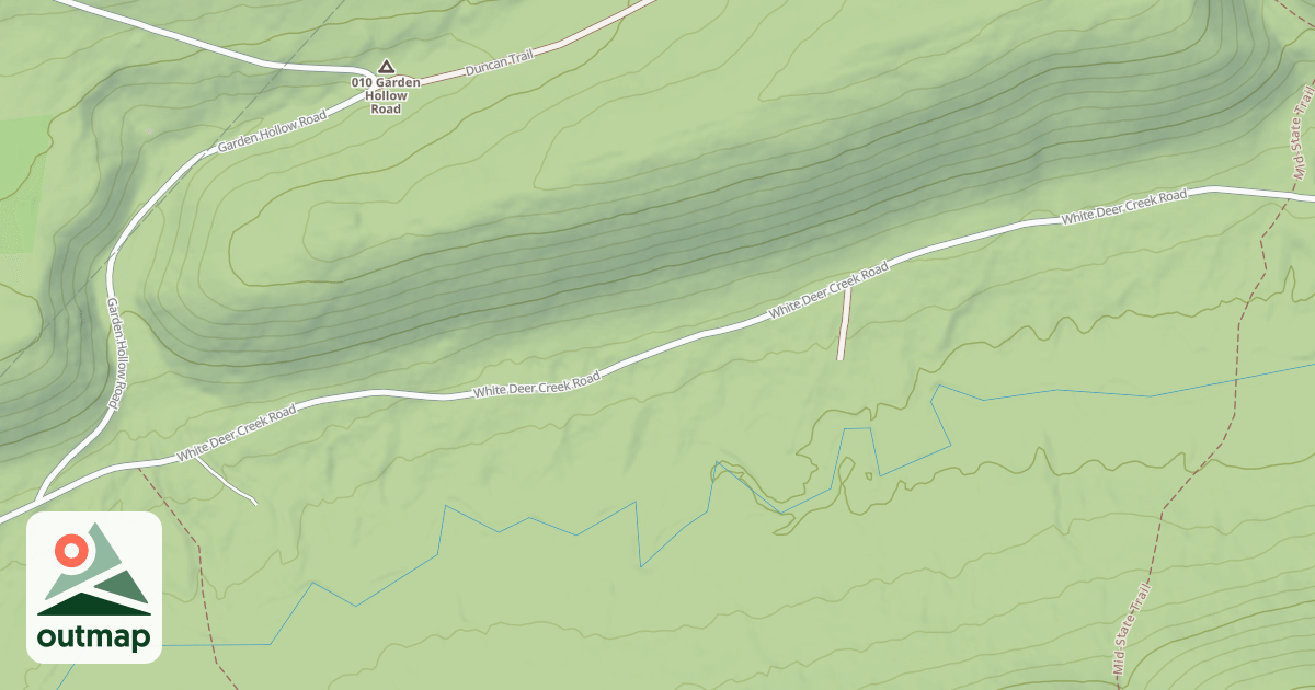 Map of Bald Eagle State Forest Snowmobile Trails