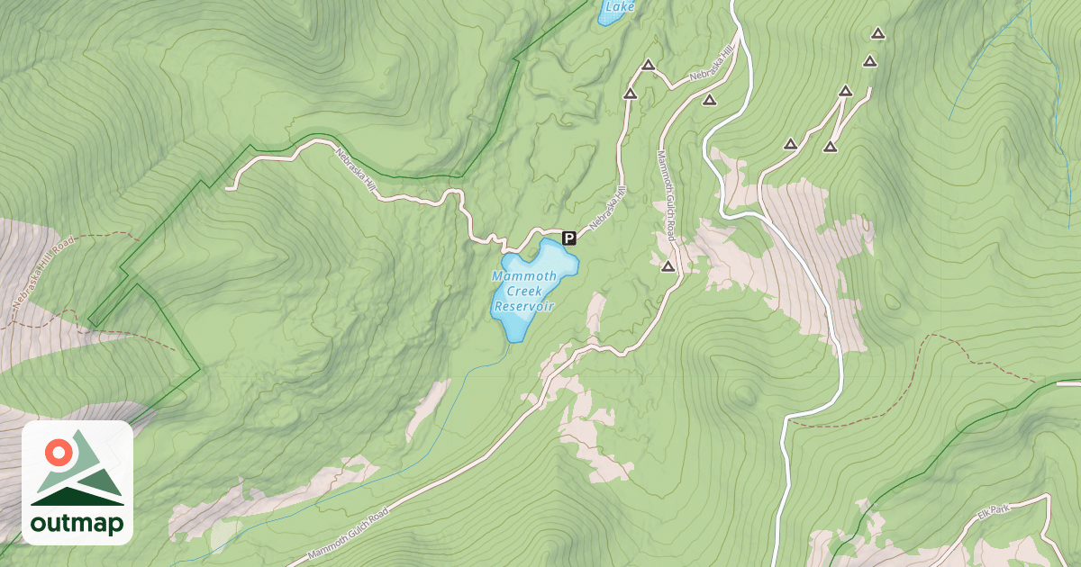 Map of MAMMOTH GULCH