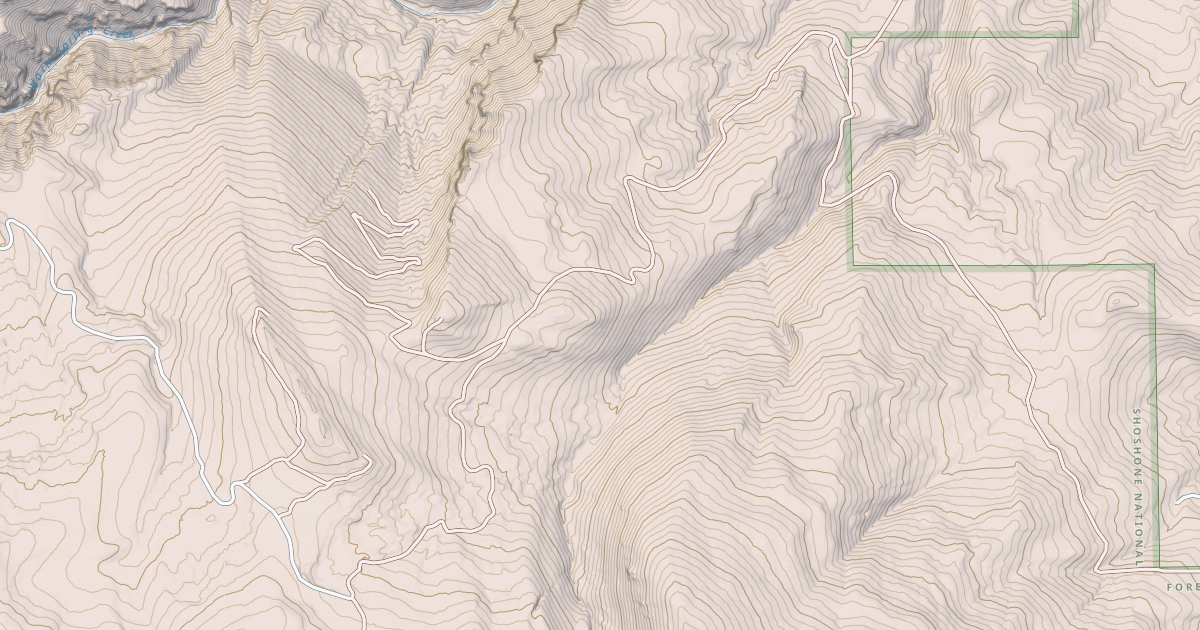 Map preview of GEYSER CREEK