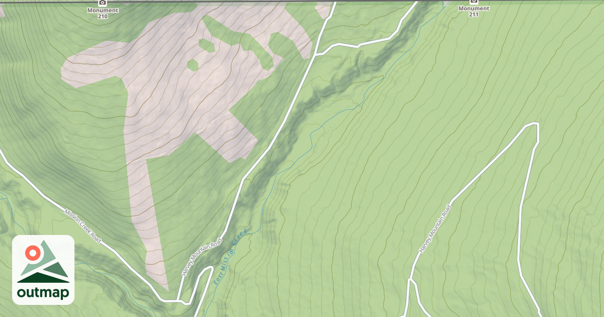 Map of HALL MOUNTAIN A