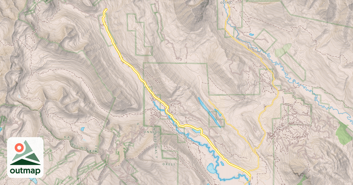 Map of Slate River Road