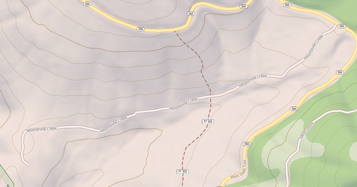 Map preview of MOONSHINE CREEK