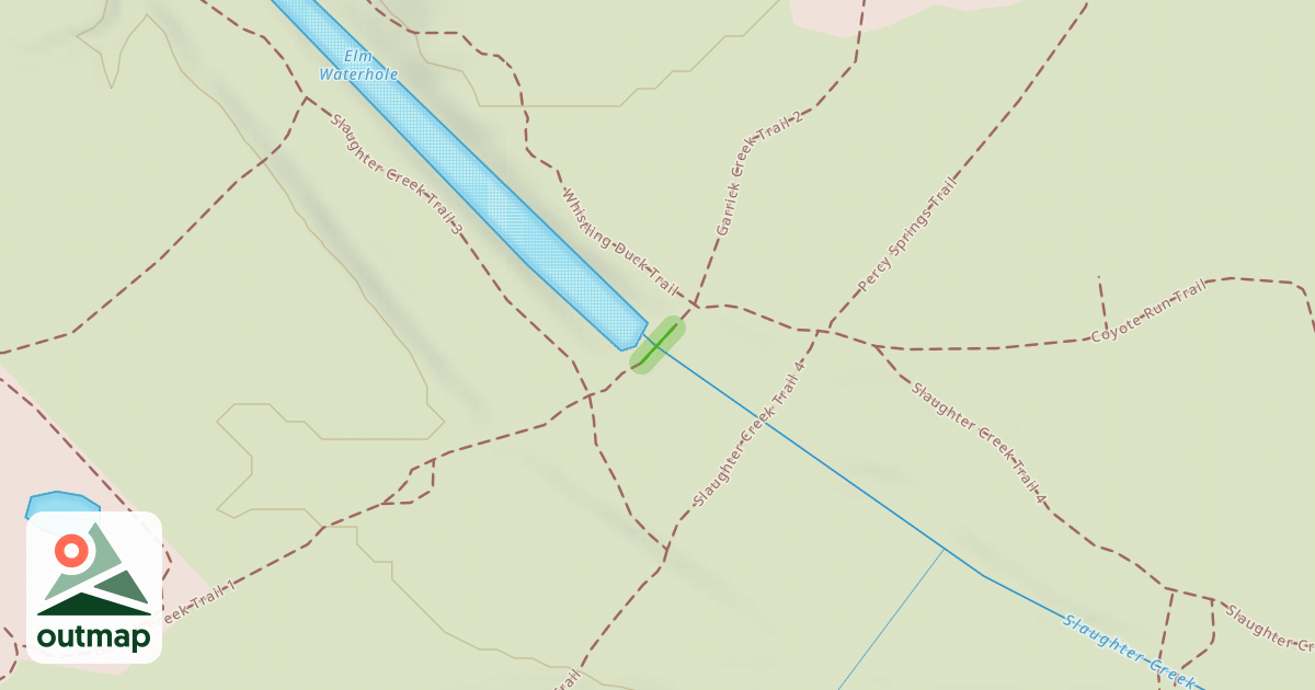 Map of Garrick Creek Trail Bridge