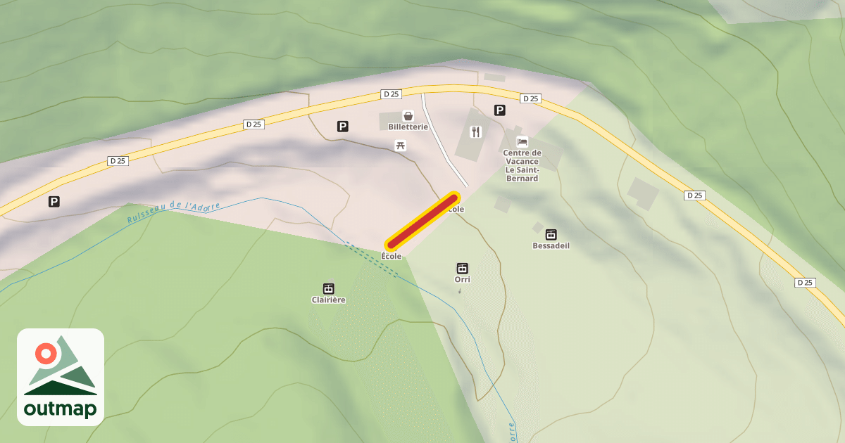 Map of École