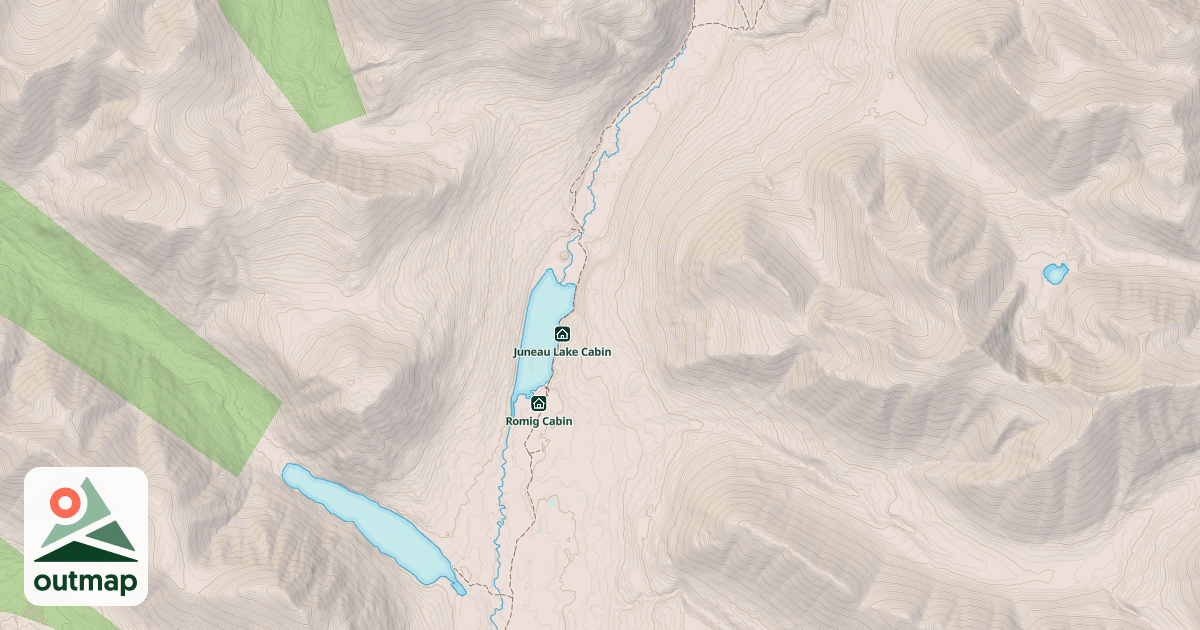 Map of Resurrection Pass Trail