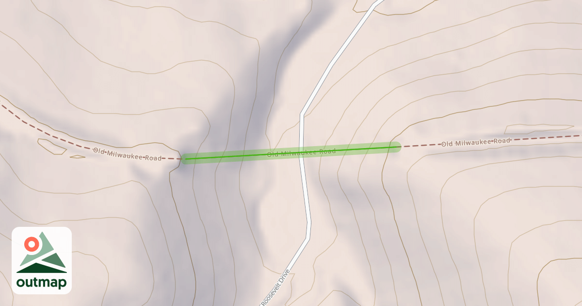 Map of Old Milwaukee Road