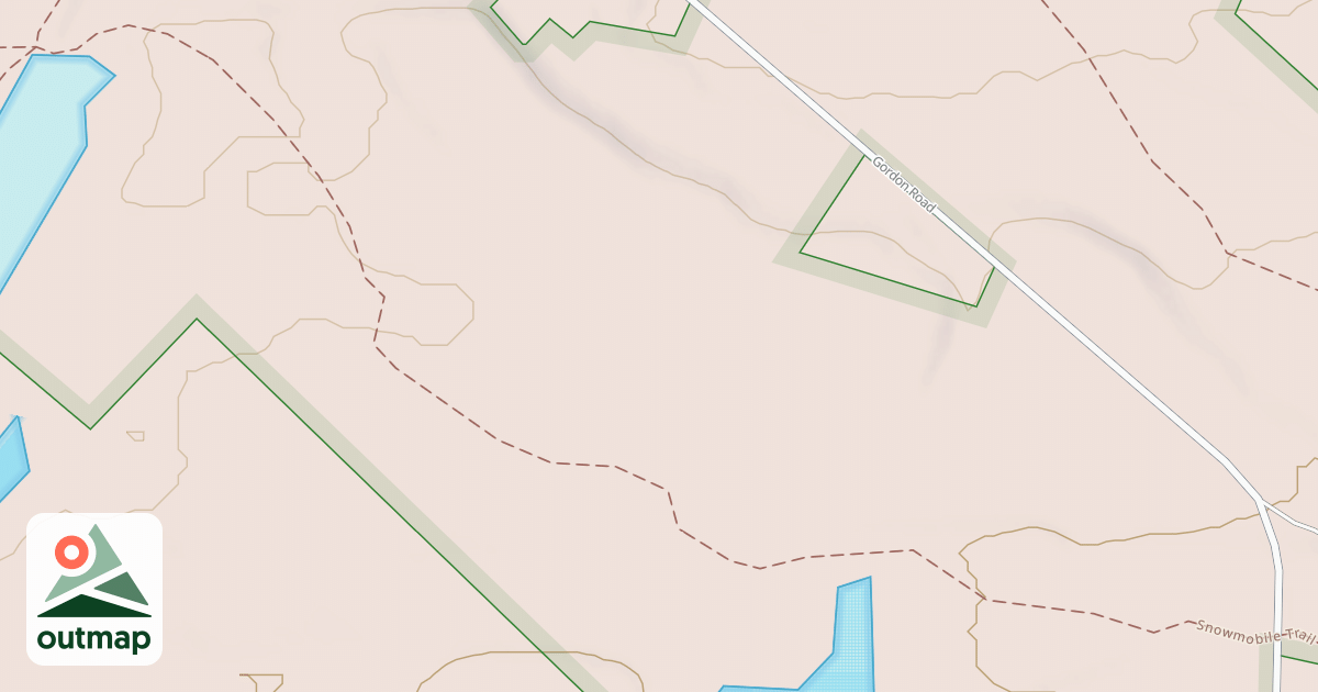 Map of Overlook Trails/beaver Pond Trails Connector/corri