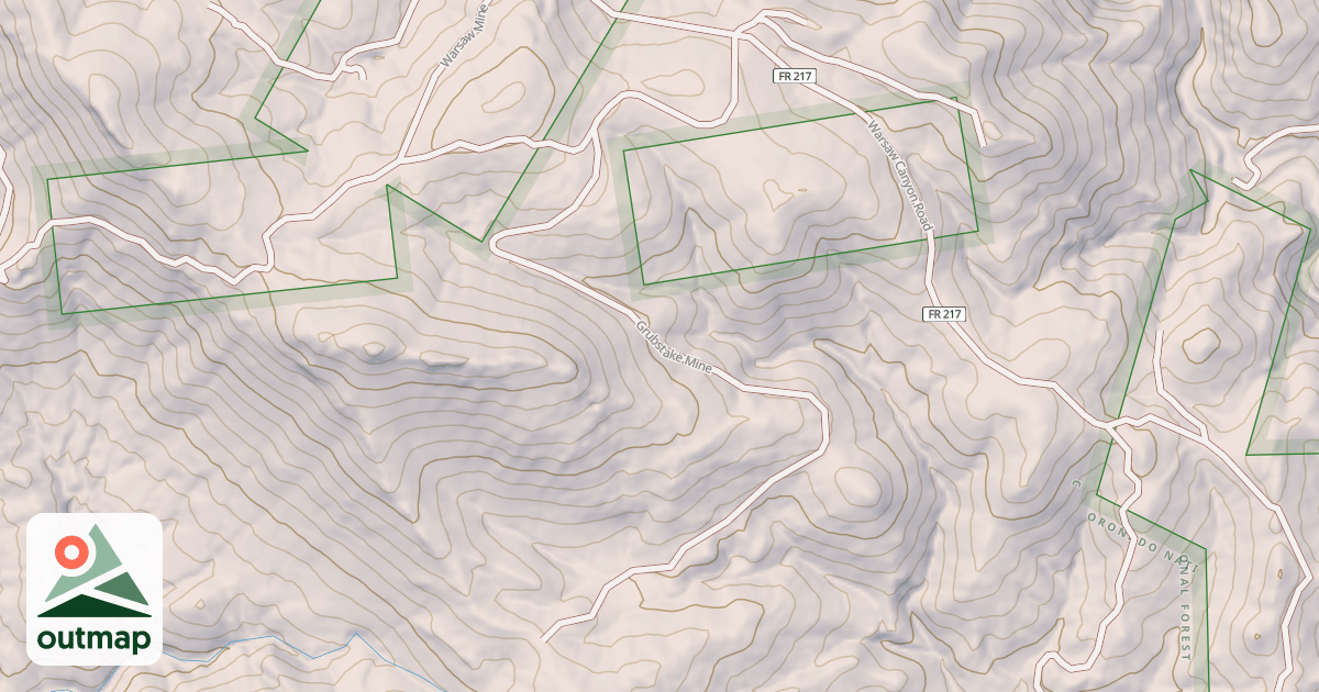 Map of GRUBSTAKE MINE