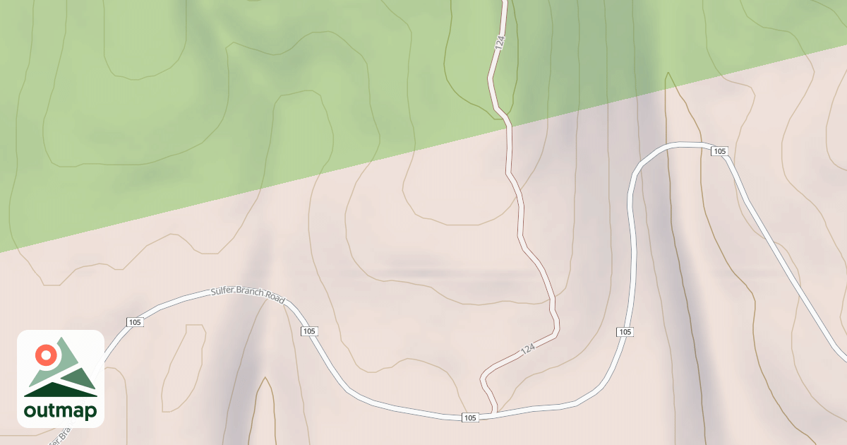 Map of White Sulphur Ohv Trail