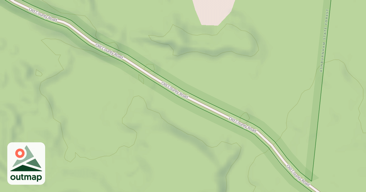 Map of Old County Road
