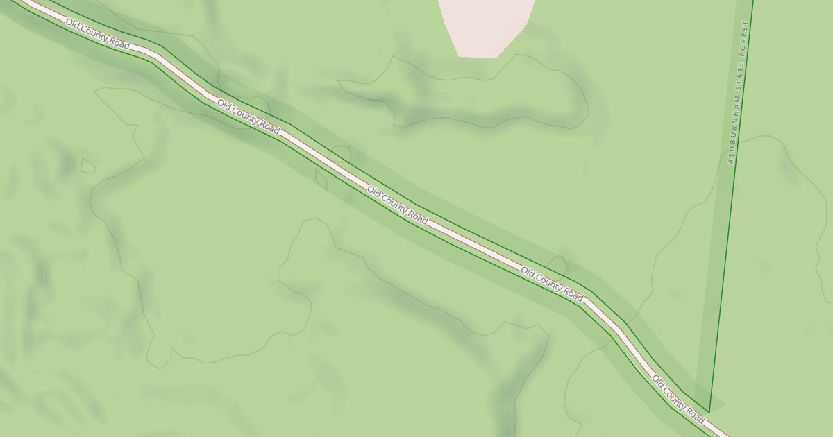 Map preview of Old County Road
