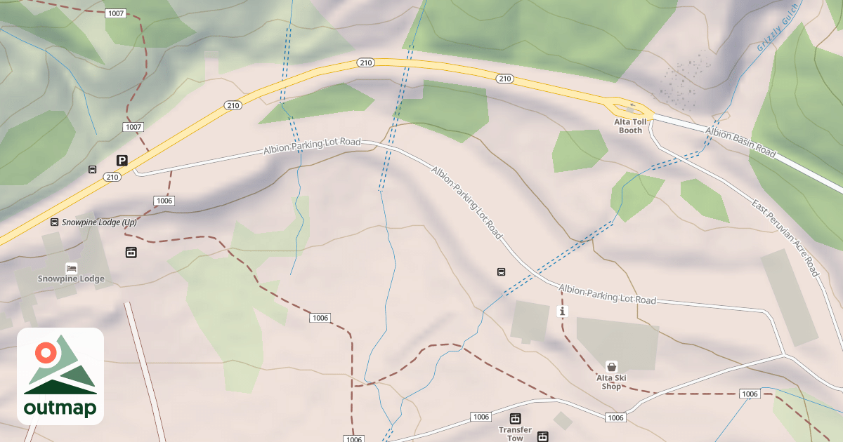 Map of ALBION PARKING LOT