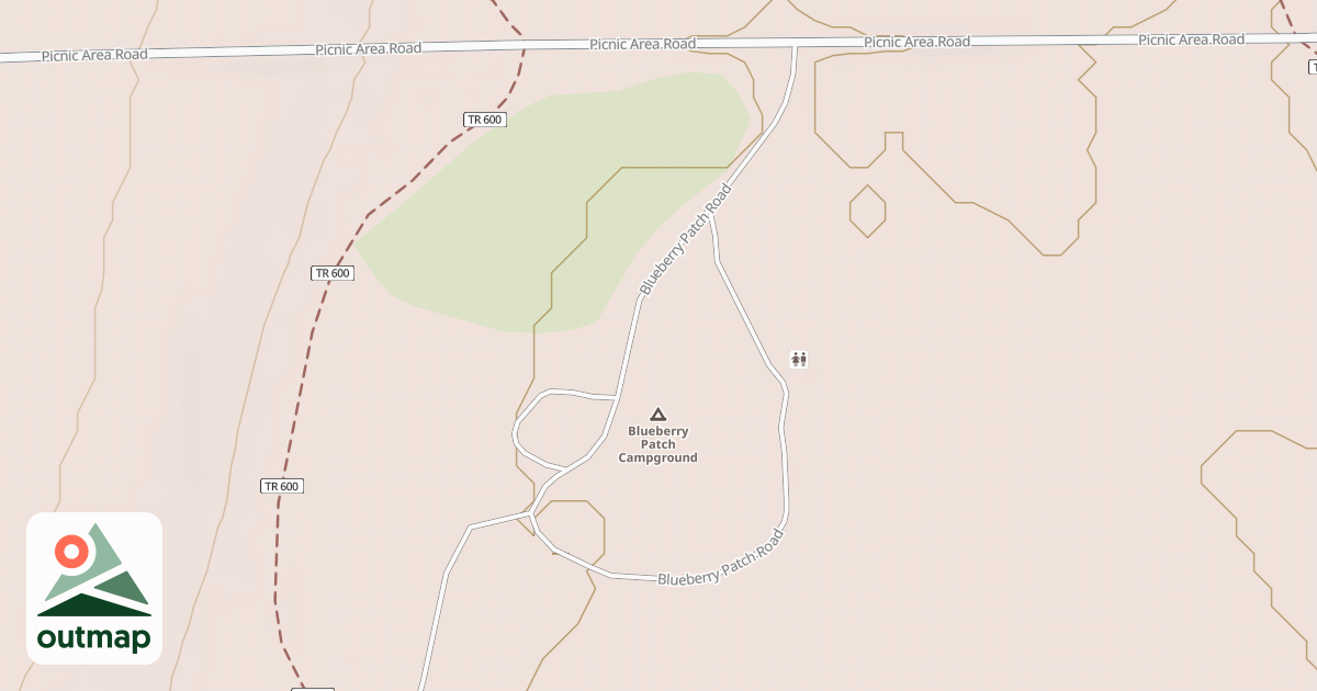 Map of BLUEBERRY PATCH ROAD