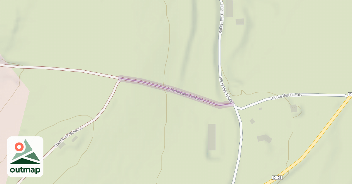 Map of Chemin de Bellevue