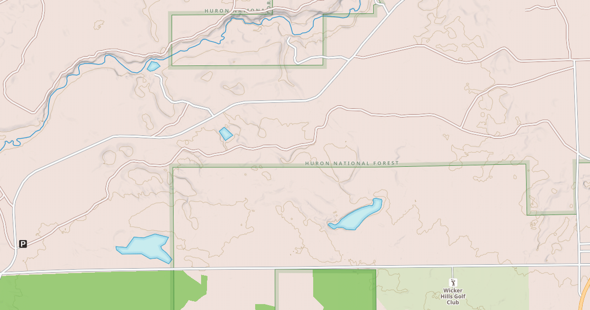 Map preview of Huron Orv, Smt/huron Orv Trail