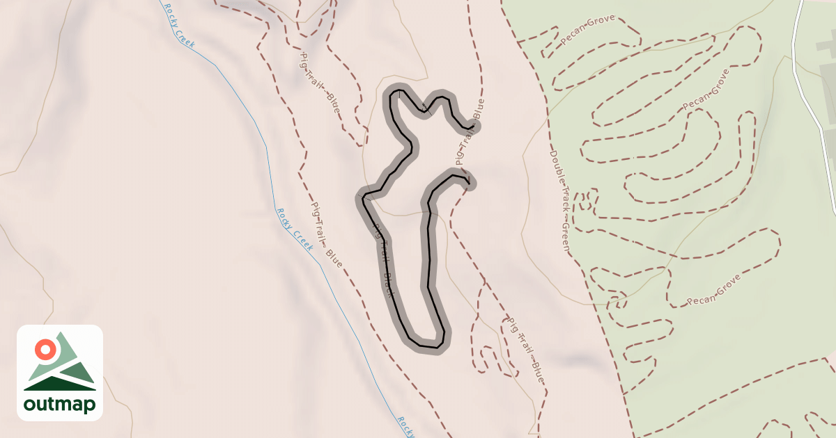Map of Pig Trail - Black