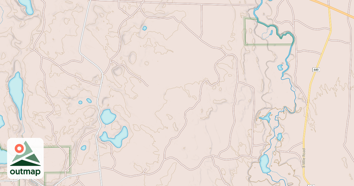 Map of MULE SHOE LAKE