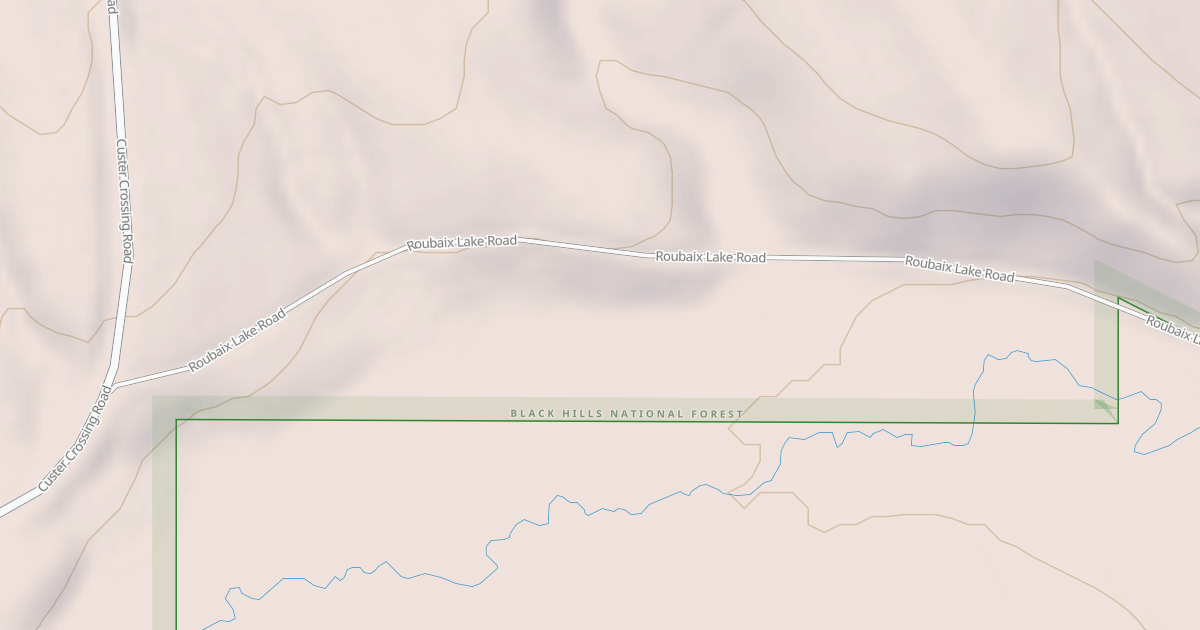 Map preview of CUSTER CROSSING BR 1M