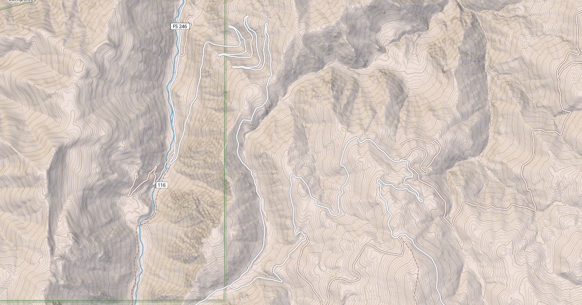 Map preview of BURGDORF-FRENCH CREEK