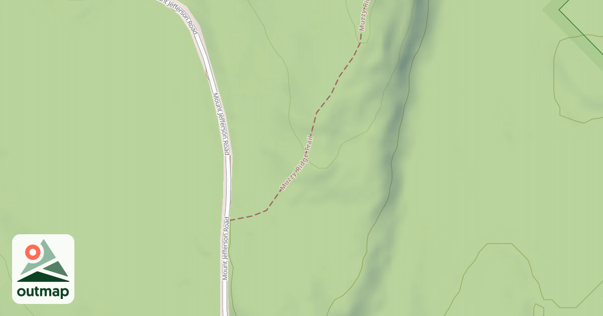 Map of Muzzy Ridge Trail