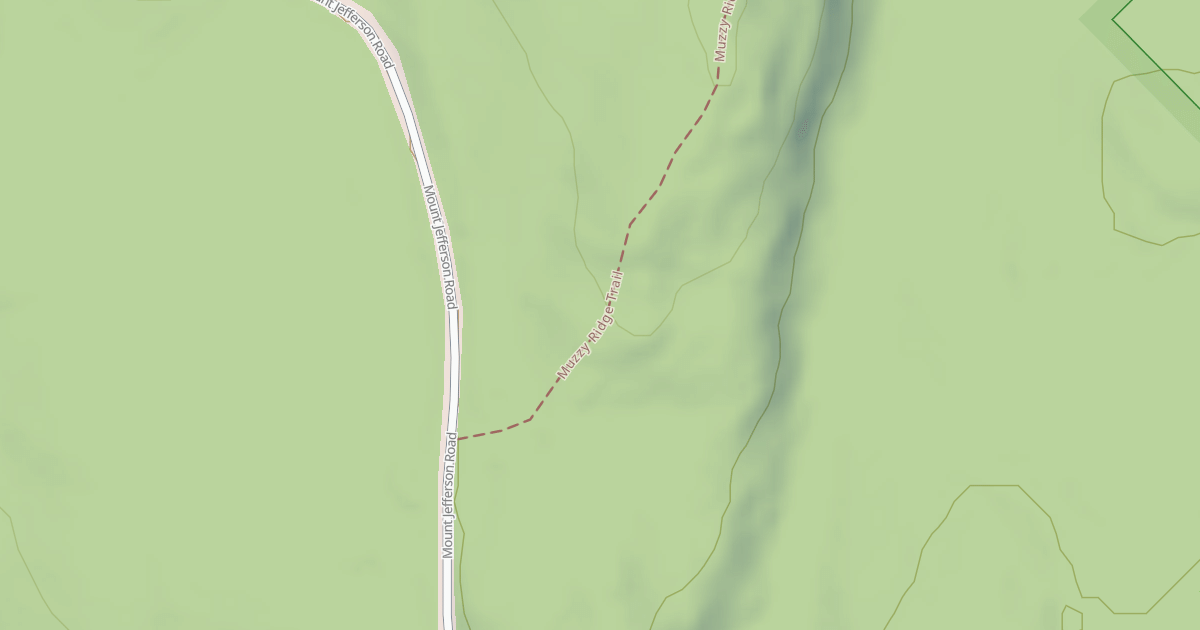 Map preview of Muzzy Ridge Trail