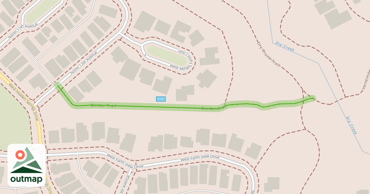 Map of Border Trail