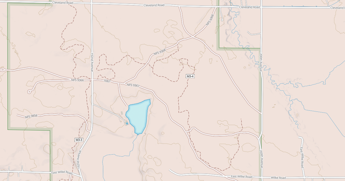 Map preview of Horseshoe Motorcycle Trail