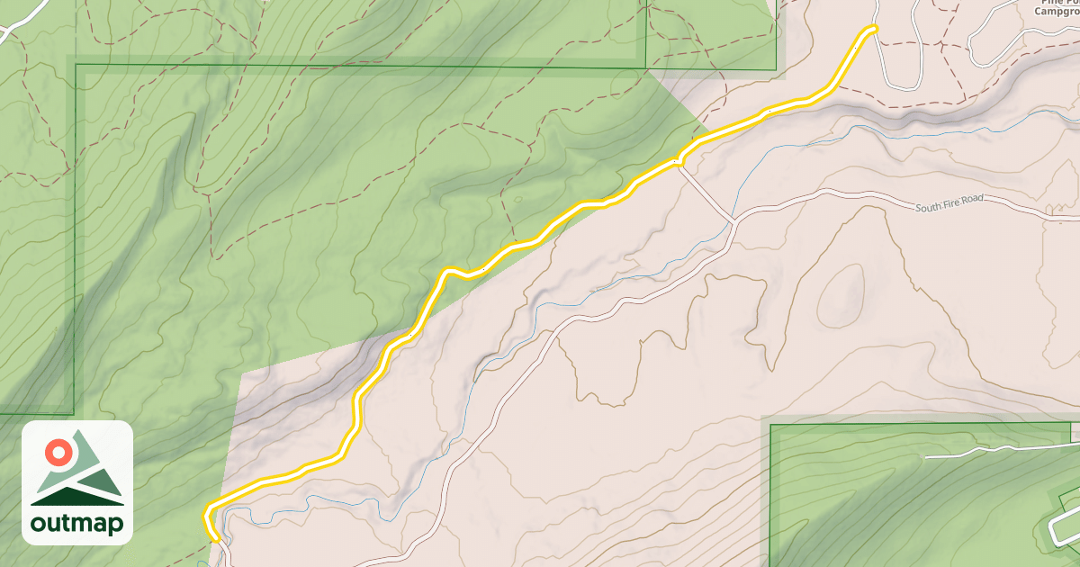 Map of North Fire Road