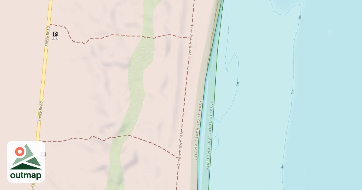 Map of Ocean View Trail