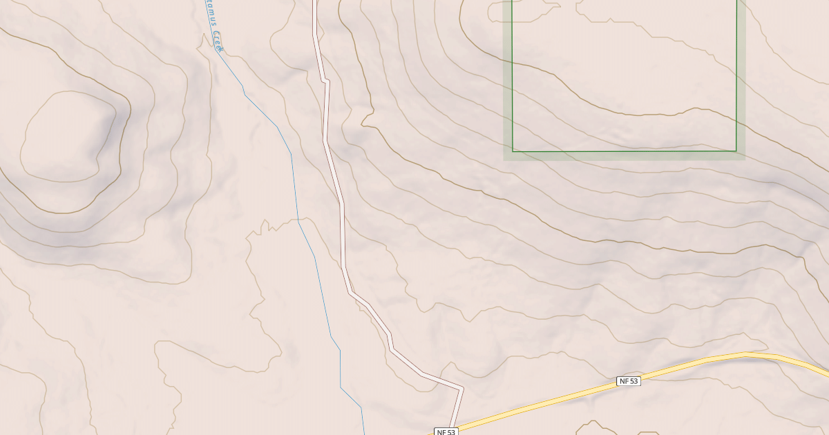 Map preview of USFS National Forest System Roads {1C285CC8-D496-4EA3-9B47-50E19186DBE6}