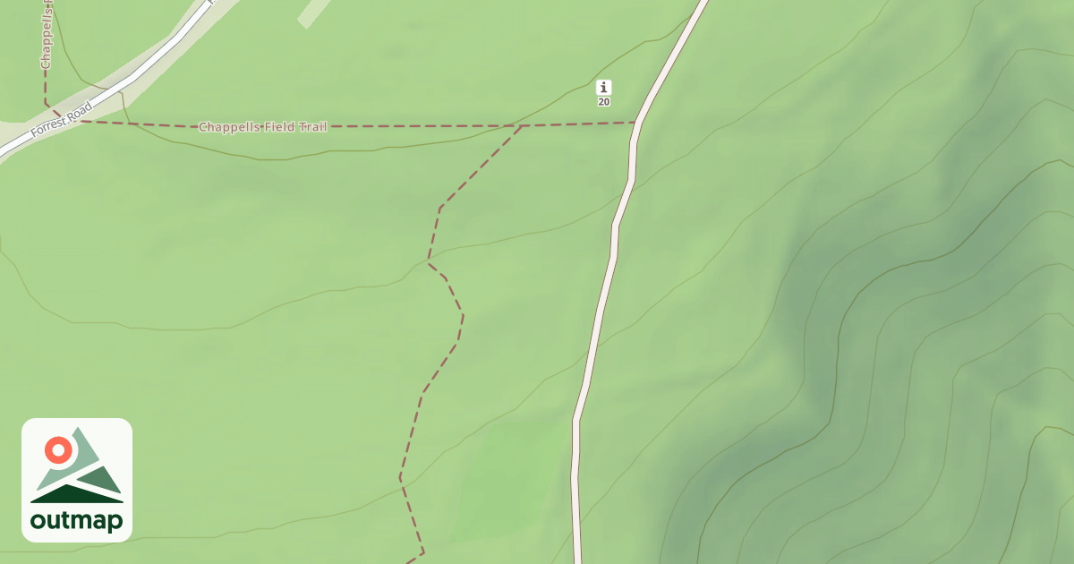 Map of Blue Knob State Park Trails